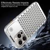 Elastic Buckle Aluminum Alloy Aromatherapy Cover iPhone 16 15 14 Pro Max Case Case For Iphone 12 13 Pro Iphone Case Hollow Heat Dissipation Anti-fall