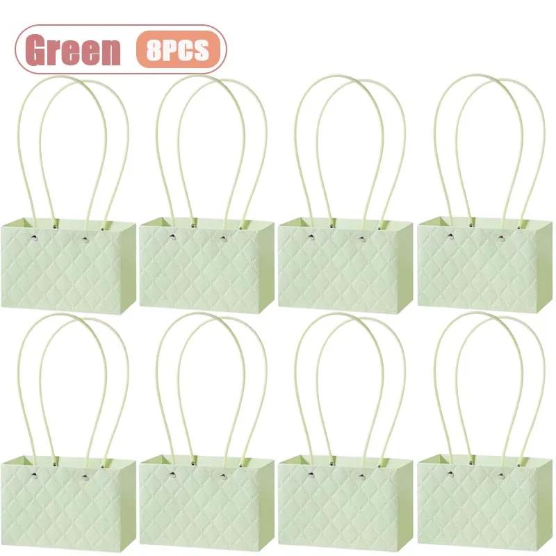 1-10PCS Reusable Waterproof Flower Gift Tote Bag Portable Floral Packaging Bag for Wedding Birthday Party Bouquet ArrangementUse