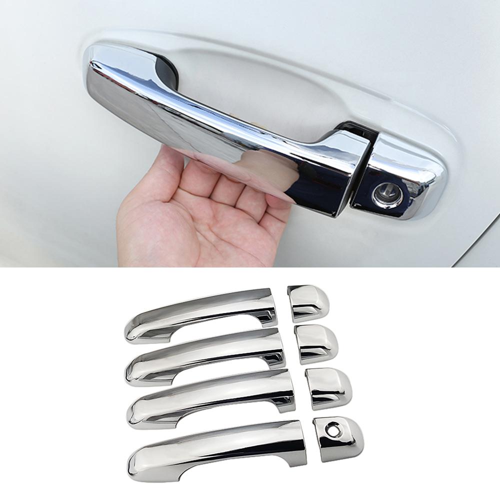 Внешние детали для Toyota 4Runner 4 Runner 2010 2024 хромированная накладка на дверную ручку автомобиля, защитная наклейка, аксессуары для укладки