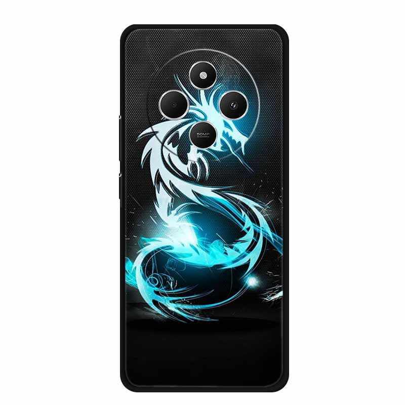 Phone Case For Xiaomi Redmi 14C Back Cover Case 14 C Black Silicone Soft Funda For Redmi 14C Case Redmi14C 6.88" Shockproof Bag