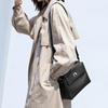 2025 New Leather Design Niche Messenger Women's Fashion Versatile Mailman Bag Medium Shoulder Bag Retro Small Square Bag