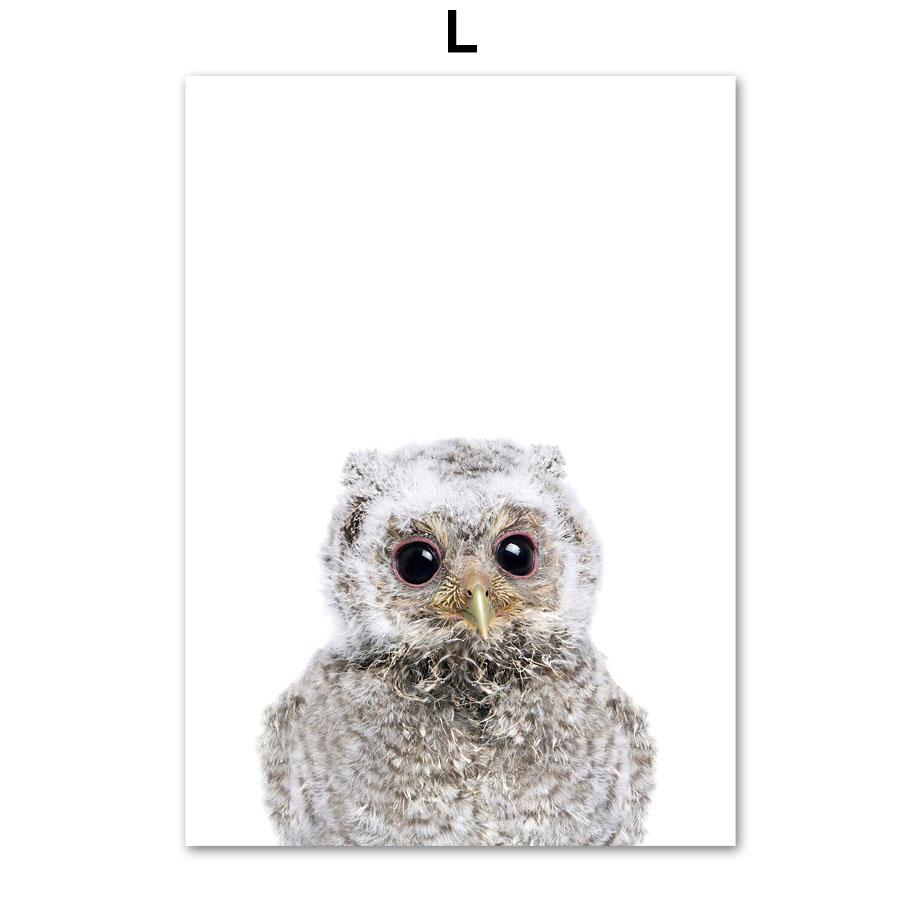 Жираф Кролик Лиса Лев Леопард Зебра Слон Плакат Детская Настенная Художественная Печать Холст Картины Современные Детские Дети Спальня Домашний Декор