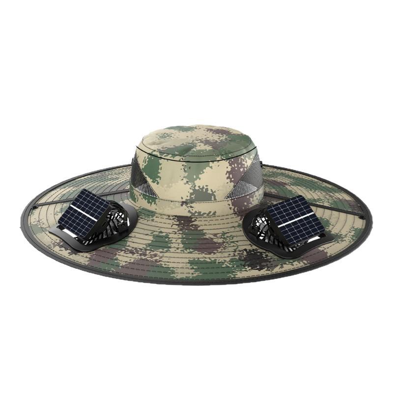 Solar-Powered UV Protection Fishing & Hiking Hat with Dual Fans