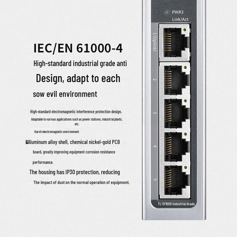 TP-Link Industrial 5-Port 100Mbps Ethernet Switch