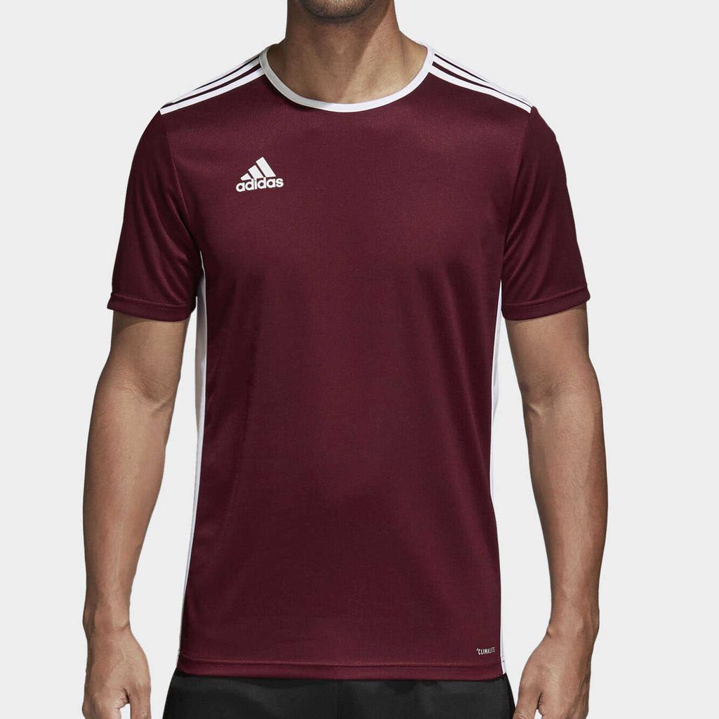 Adidas Полосатая футболка с логотипом в стиле пэчворк с круглым вырезом и короткими рукавами, мужские топы, красный CD8430