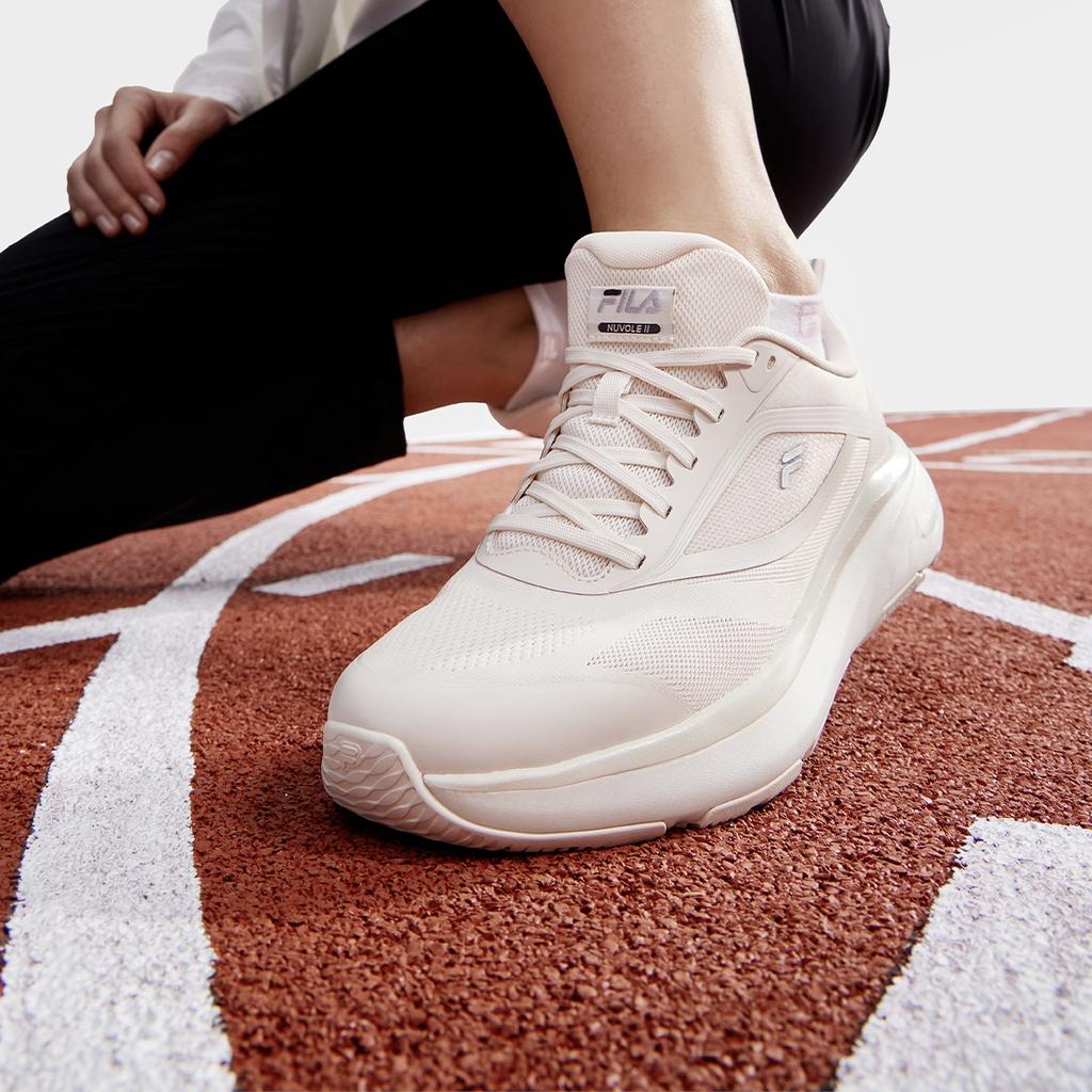 Fila Nuvole 2 City Running Breathable Versatile Low-Top Running Shoes Women Sneaker White A12W431112FJS