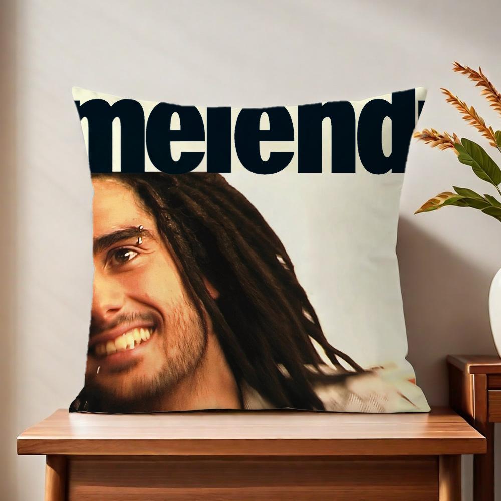 MMelendii singer cushion cover For Pillow Printing Sofa Decoration Home Car Room Coffee Shop Office Nordic Simplicity