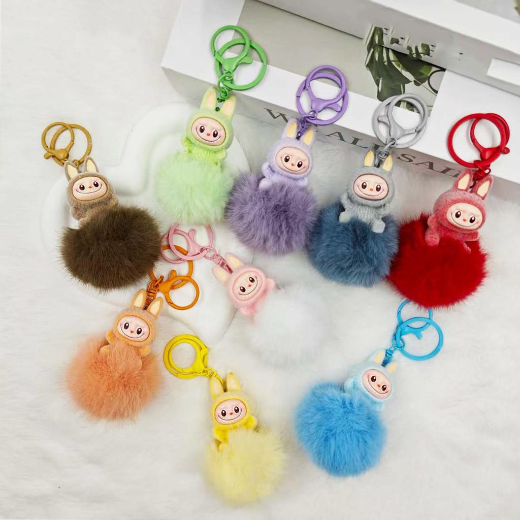 Плюшевая ткань, Шерстяной шарик, Подвеска-брелок, Автомобильный подвесной аксессуар, Подростковый подвесной аксессуар для рюкзака, Лучший друг студента, Подарок для пары