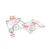 Harley 883 XL1200 Modified Rear Passenger Foot Peg Assembly