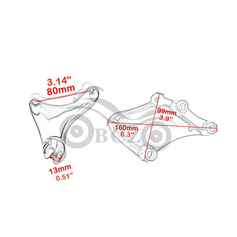 Harley 883 XL1200 Modified Rear Passenger Foot Peg Assembly