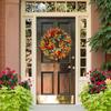 Fall Autumn Garland Greenery Eucalyptus Wreath Door Wall Hanging Decoration