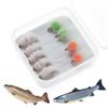 9 PCS/ Box Brass Bead Head Egg Fly For Trout Steelhead Fishing Artificial Lures Baits
