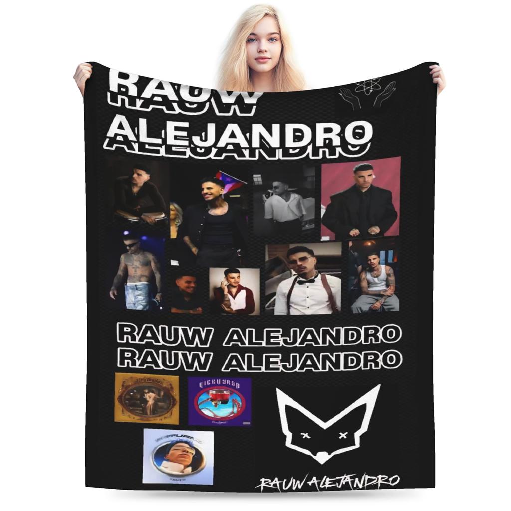 Stylish Rauw Alejandro Singer Rapper Blanket Super Soft Velvet  Comfortable Throw Blankets Machine Washable