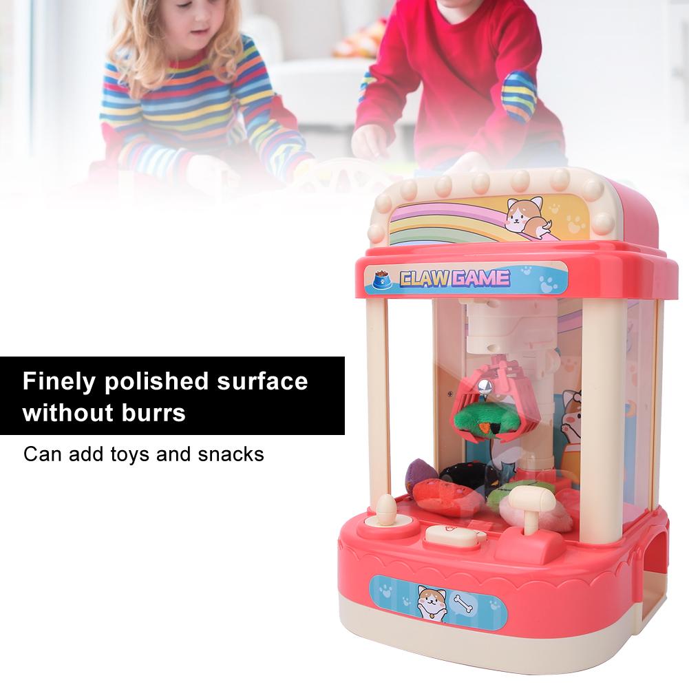 Мини-игровой автомат Doll Grabber для взаимодействия родителей и детей со светомузыкой(розовый )