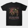 Мужская черная футболка с принтом The Rock Nation Of Domination Печать на трансферной бумаге без вырезания Хлопковая футболка