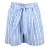 High-waisted Striped Shorts with Amelya Belt Woman