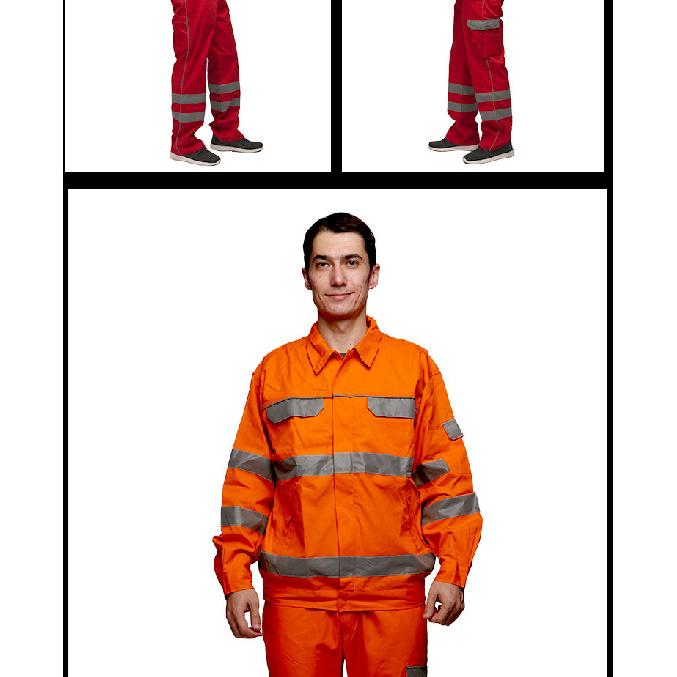 Durable American-Style Work Pants for Men, Summer Men's Pants with Reflective Strips, Work Pants for Mechanics, Workshop Labor Protection Clothing,
