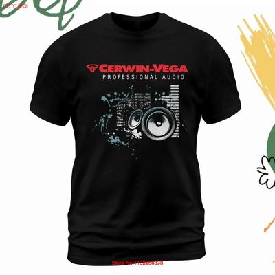 Cerwin Vega Профессиональное Аудио Футболка Размер S 5XL Сделано в США винтаж Постиранная уличная мода мужская Повседневная Стильная Универсальная винтаж
