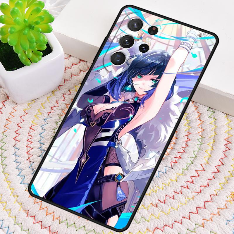 Силиконовый чехол для телефона Genshin Impact Yelan Для Samsung Galaxy note 10 pro S26 S25 S24 S23 S22 S21 Plus S25Ultra Capa Cover
