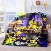 3D Game, Splatoon, Fashion Cute Cartoon Soft Plush Blanket, Flannel Blanket Game Player Bedroom Bed Sofa Nap  Blanket grinch