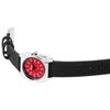 Montre-bracelet femme - RAPTOR - Ligne Signature - cadran rouge - bracelet cuir 16 mm - étanchéité 3 ATM