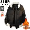 JEEP SPIRIT Мужская зимняя куртка с подкладкой и воротником-стойкой
