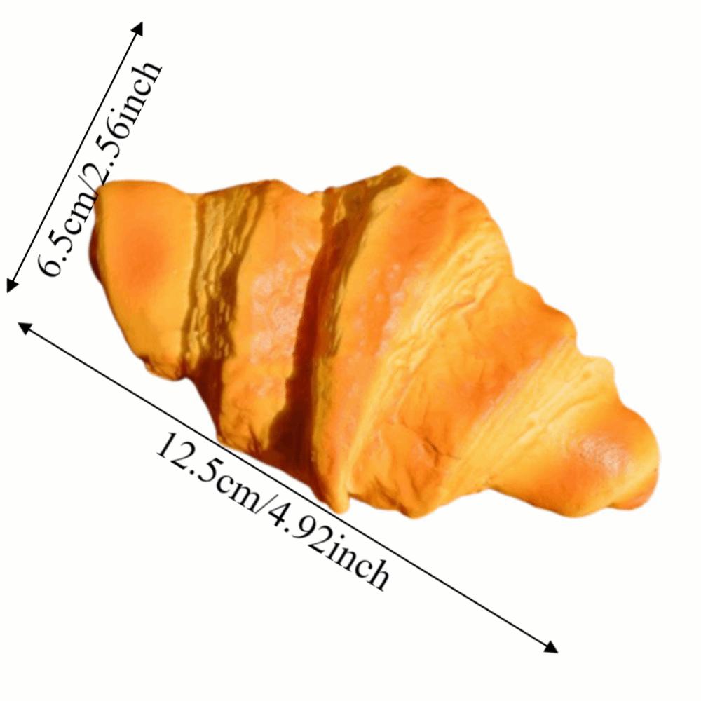 Sticky Food Artificial Bread Fake Slow Rising Soft Rebound Toys Croissant Squishy Toy Kids Adults