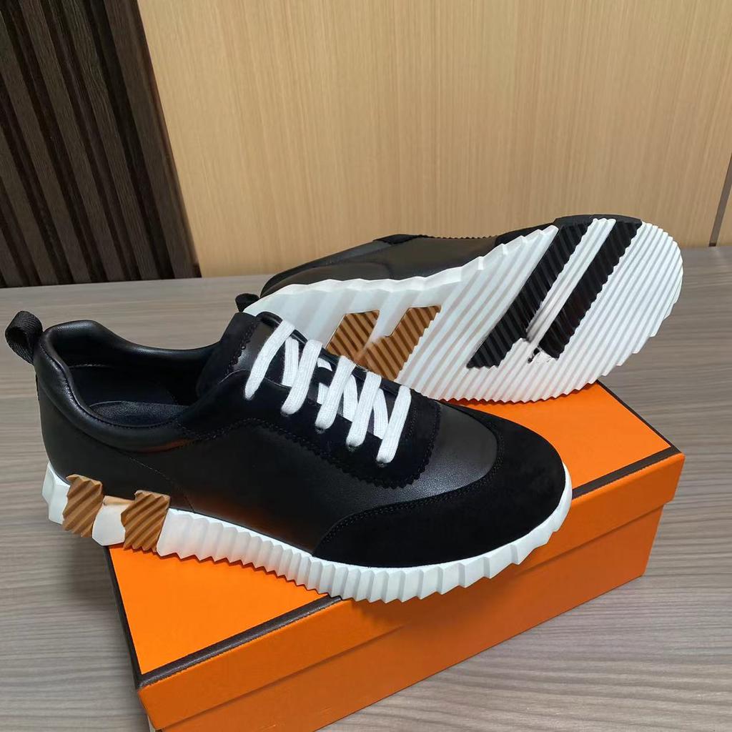 H Home Мужские кожаные повседневные кроссовки Черные Маленькие Белые Туфли Пара Дышащая Сетка Мужская Обувь