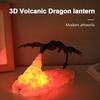 3D-печатная лампа Огненный Дракон Световой Декор Новинка Подарок Меняющая Цвет USB-питание Перезаряжаемая Ночная Лампа для Комнаты Стола Освещение для Детей