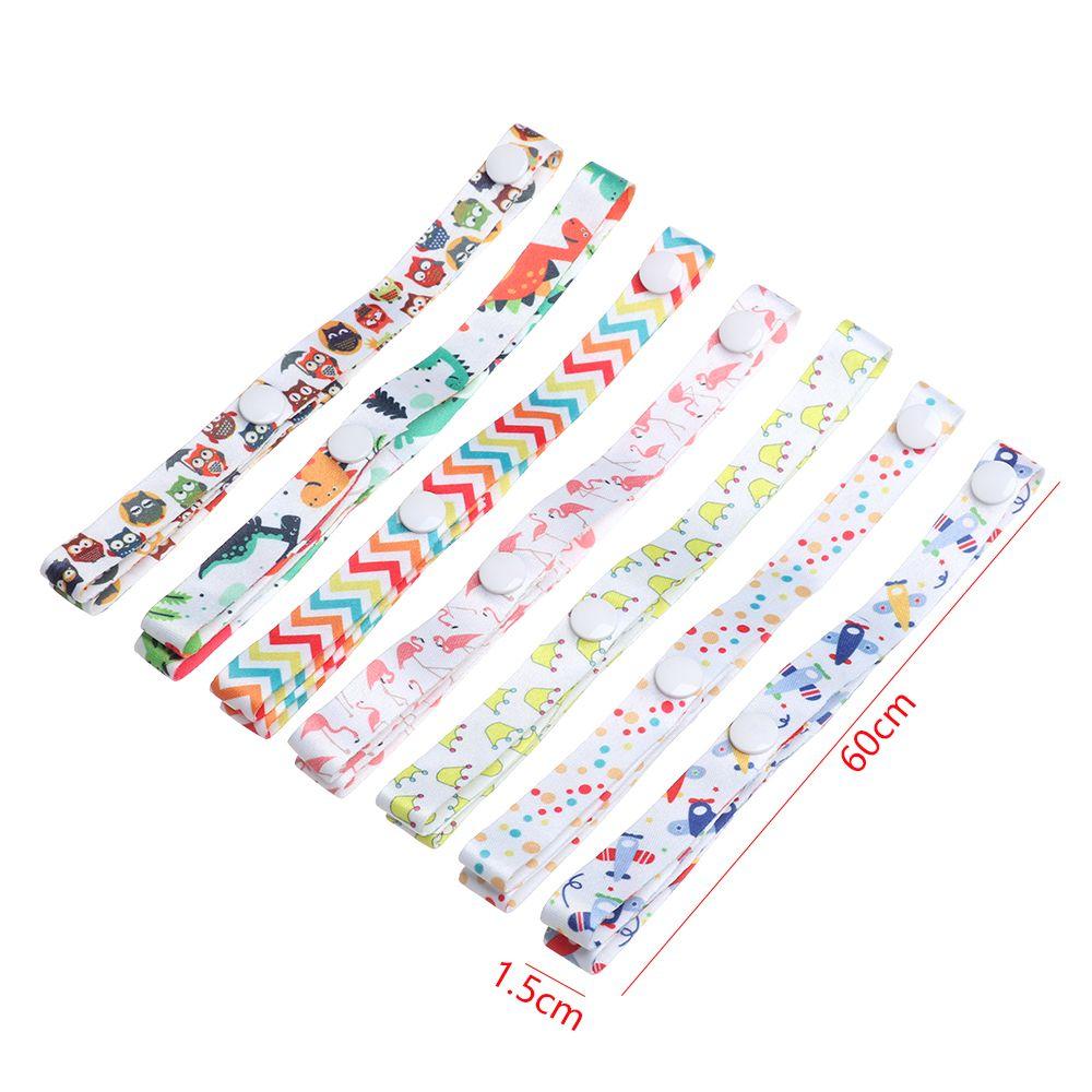 1PC Colorful Cute Polyester Anti-lost Chain Bind Belt Fixing Strap Teether Toys Fixed Trolley Lanyard Baby Cup Holder Accessory