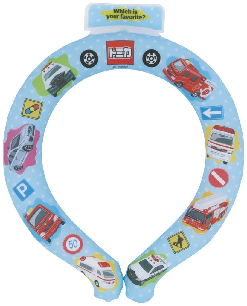 Skater Neck Cooling Size M Tomica Kids' Cooler, Ring, Reusable, (Women's/Boys'), Design, NCL1-A