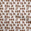 oneOone Cotton Flex Brown Fabric Geometric Sewing Material Print Fabric By The Yard 40 Inch