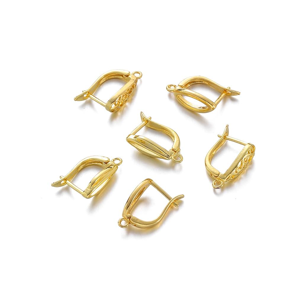 10 шт./лот 19 мм французские крючки для серег с рычагом, проволочные настройки, базовые обручи, фурнитура для сережек для DIY, принадлежности для изготовления ювелирных изделий