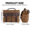 Retro Motorcycle Saddle Bag Waterproof Motorbike Side Bag Large Capacity Saddlebags Canva Motorcycle Backpack Vintage