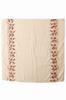 Beige Shawl with Floral Embroidery - 180X90 , Romantic and Elegant Accessory