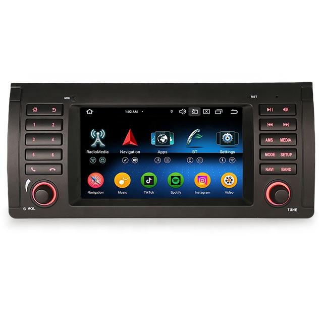 Best Eu Stock Erisin ES5753BN Android 14.0 Wireless CarPlay IPS DSP Car Dvd Player for BMW X5 E53 DVD Auto Android Car Radio