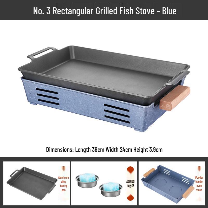 Kasiong Commercial Aluminum Alcohol Grill for Fish