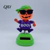 Car Stress Relief Ornament Solar Ornament, Halloween Pumpkin Pirate Swinging Figurine, Accessory Dancing Shaking Head Dashboard