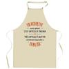 Tablier de cuisine - Planetee - Impression humour Made in France - Coton résistant - Liens ajustables