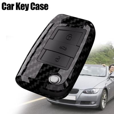 Чехол для ключей из углеродного волокна для VW Volkswagen/Golf 7/MK7/Tiguan/MK2/Skoda/Octavia, автомобильные аксессуары