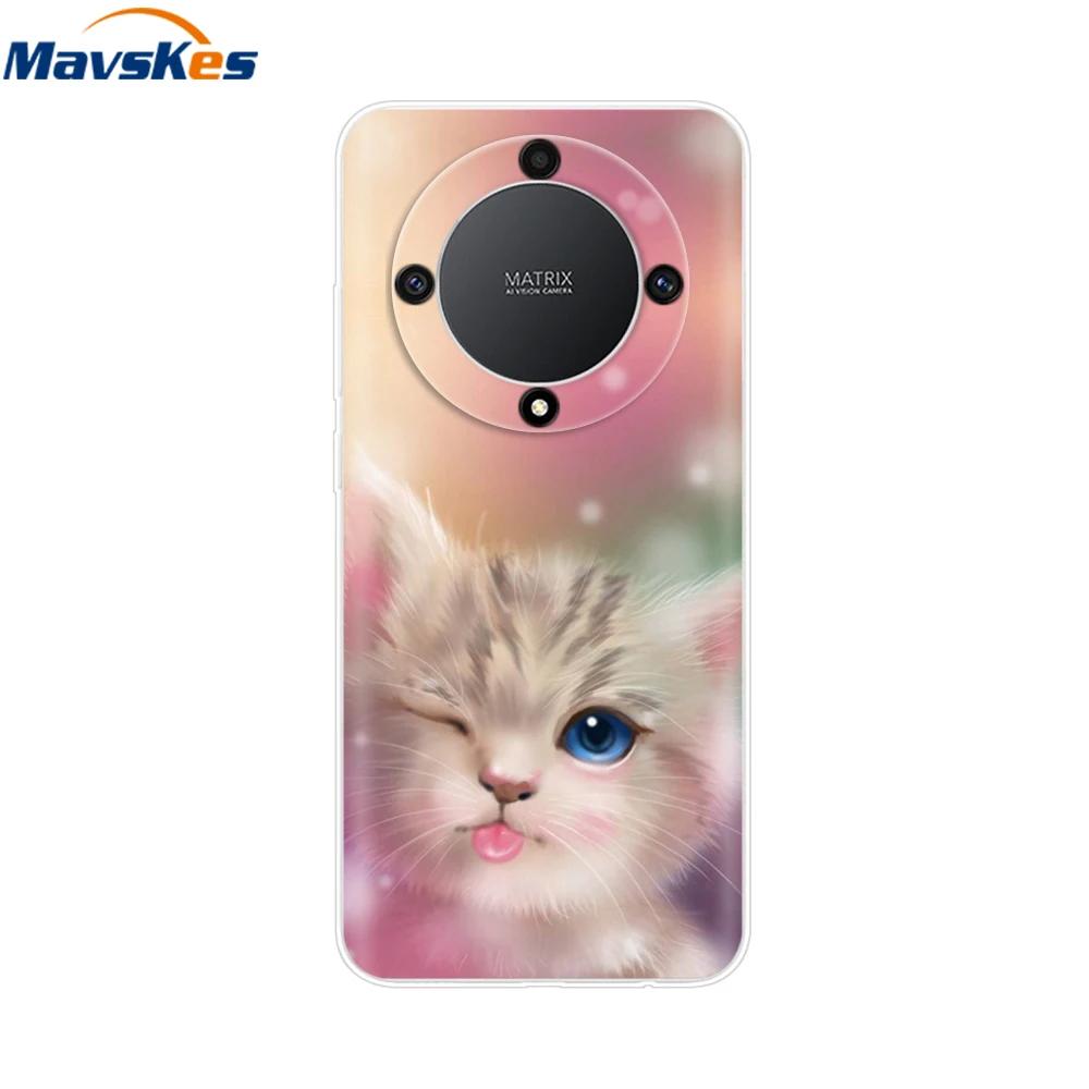 Мягкий чехол для Honor Magic6 Lite TPU Силиконовый чехол для телефона для Honor X9b x9a Magic 5 6 Lite 5G Защитная оболочка Задняя крышка Fundas