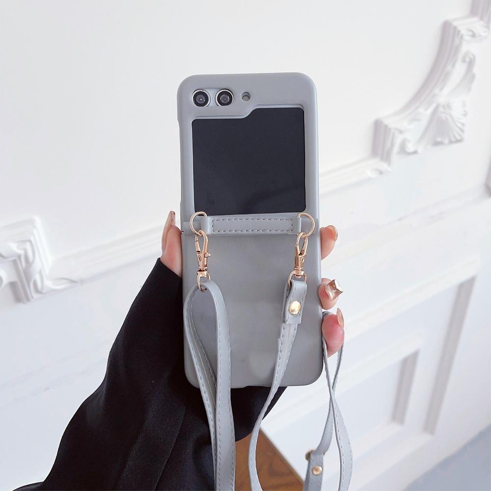 Чехол со съемным ремешком через плечо и регулируемой длиной для Samsung Galaxy Z Flip 5 4 3 S23 S22 Ultra Plus S23 FE A52 A53 A54 A24 A25/iphone 15 14 13 12