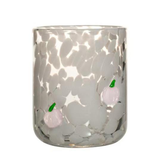 Yousheng Christmas Icon Glass Holiday Themed Stemless Drinking Glasses Unique Texture Design Glassware Christmas Thanksgiving Party Decor