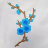 Plum Blossom Velcro Embroidery Patch: Handmade DIY Clothing Accessory