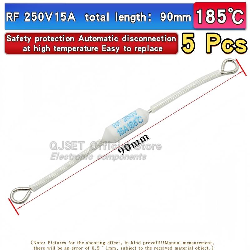 5pcs Rice Cooker RF Ceramic Thermal Fuse Accessories Resistor RF216 Degree 10A 15A 250V 20A RF165C 185C 230C 240C 130C 155C 216C Fuses4