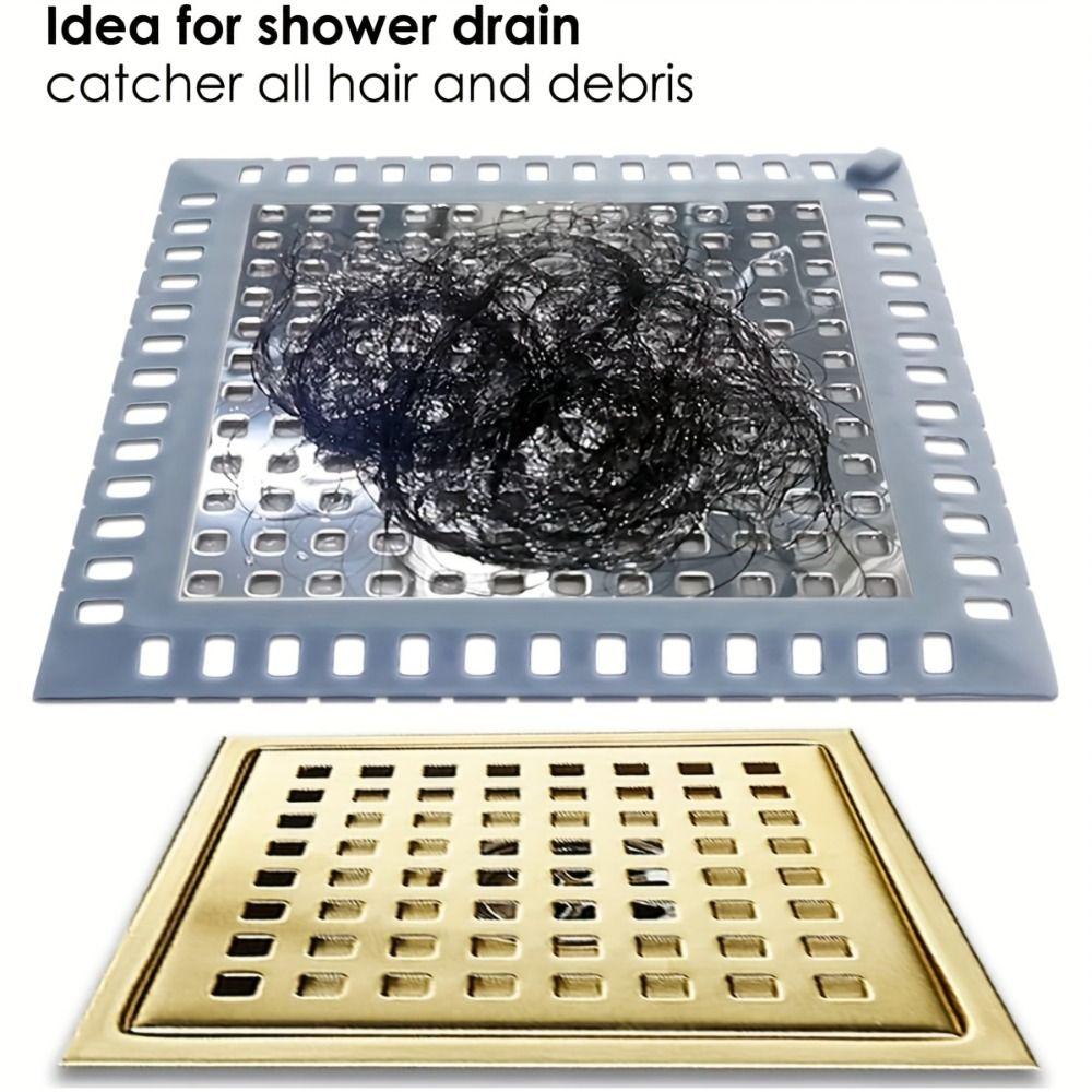 Multi Purpose Bathtub Drain Cover Square Anti-blocking Strainer Shower Drain Strainers Kitchen