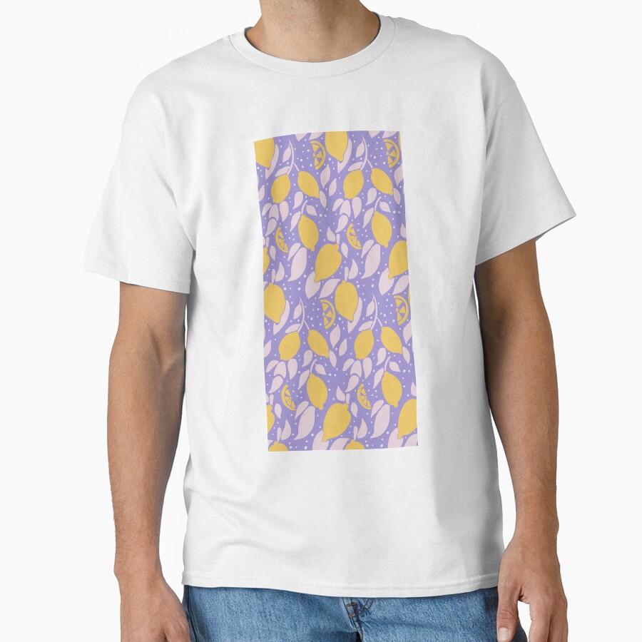 Whimsical Lemon Grove Seamless Pattern Classic T-Shirt