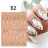 5D трехмерные наклейки для дизайна ногтей Ins Summer Fresh Camellia Pink Flower с тиснением наклейки для ногтей