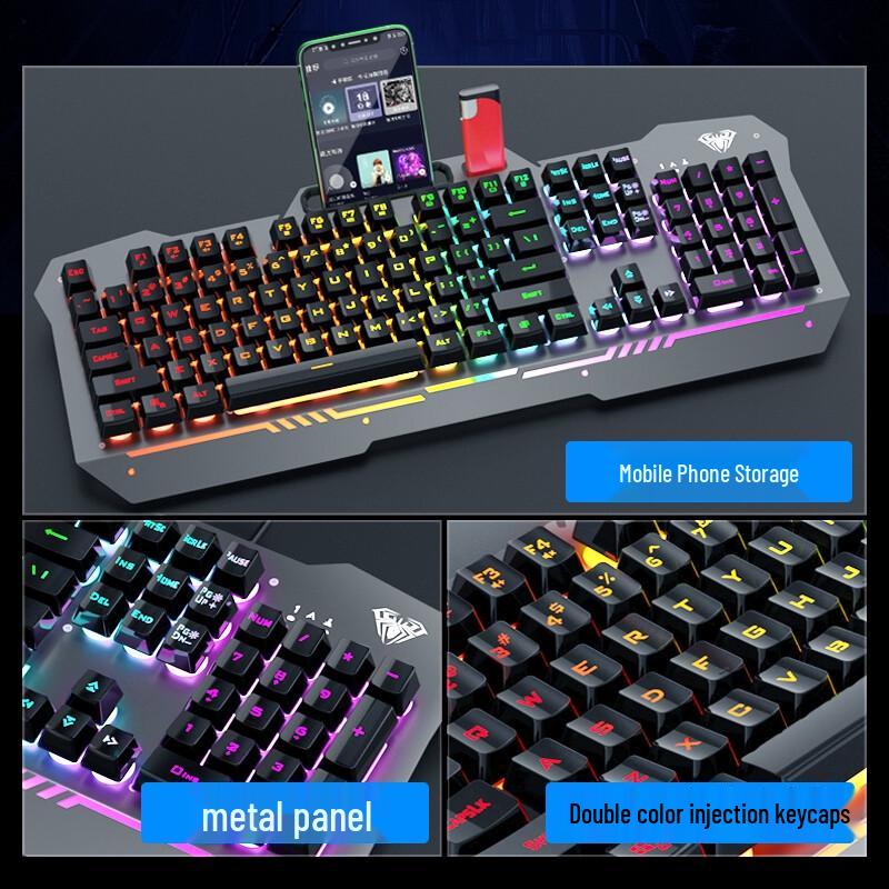 AULA F3010 Wired Backlit Gaming Keyboard