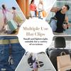 Stylish Hat Clip for Backpack Luggage Bag, Double‑Lock Secure Holder for Baseball Cap Ponytail Sun Hat Travel Use
